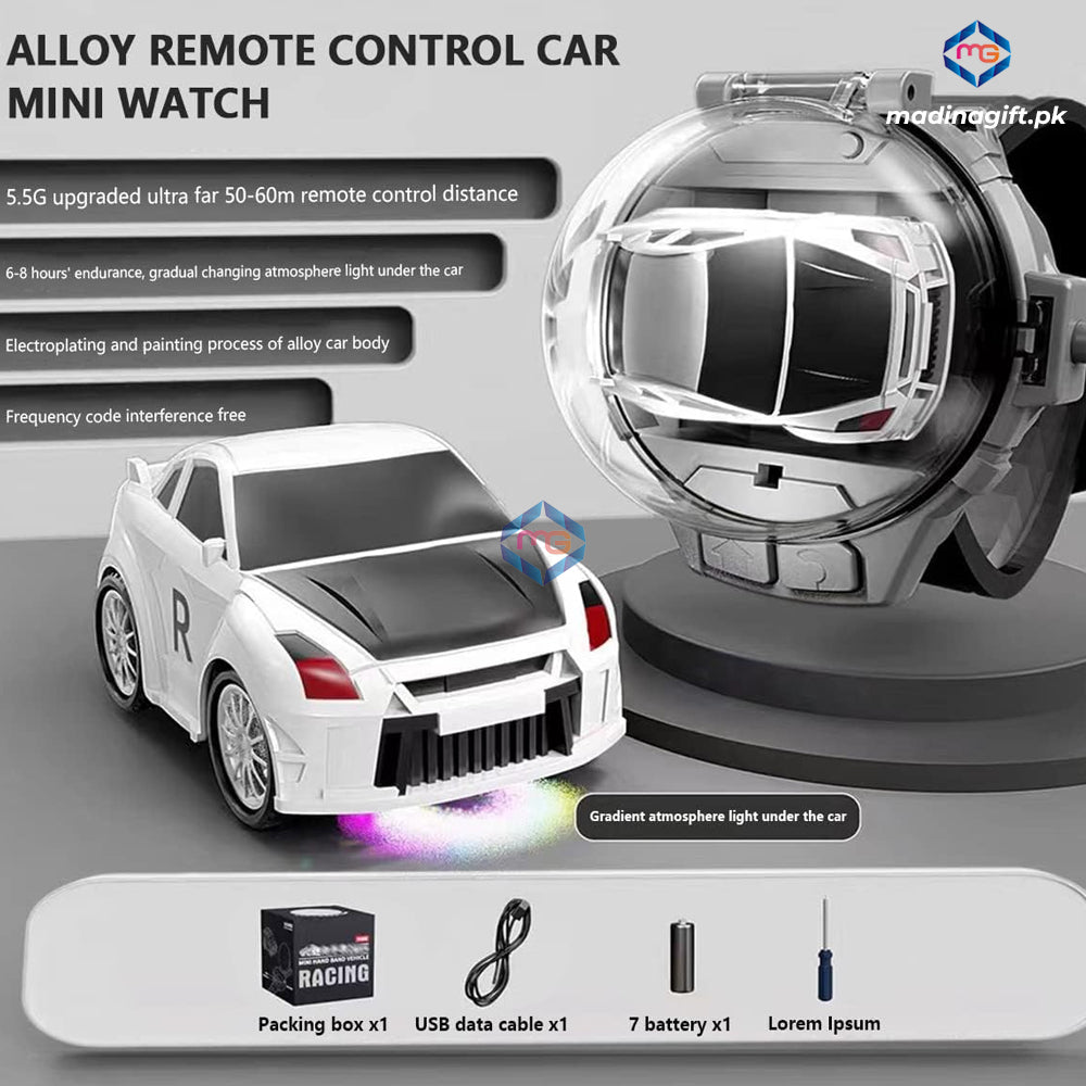 Mini RC Alloy Watch Car - 373-18 - Madina Gift