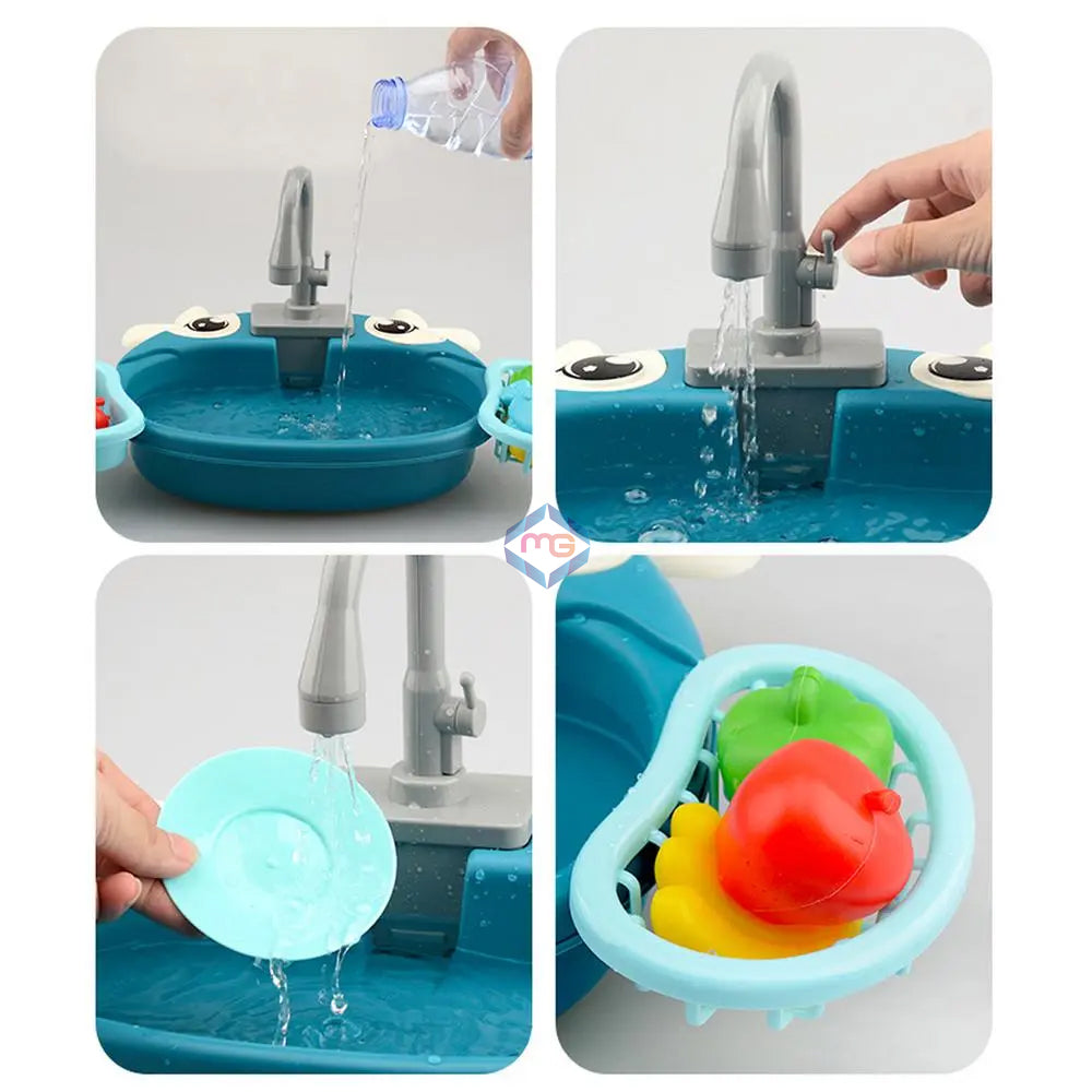 Kitchen Sink Toys with Running Water Pretend Play Set - 829B - Madina Gift