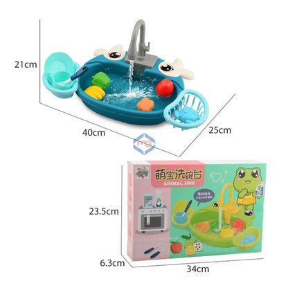 Kitchen Sink Toys with Running Water Pretend Play Set - 829B - Madina Gift