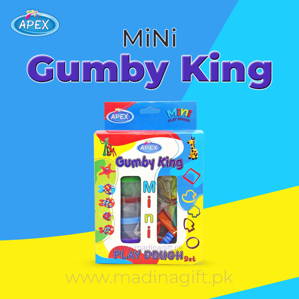 Apex Mini Gumby King Play Dough 6 Colors Pack GK-08 - Madina Gift