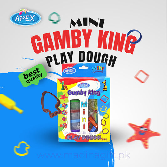 Apex Mini Gumby King Play Dough 6 Colors Pack GK-08 - Madina Gift