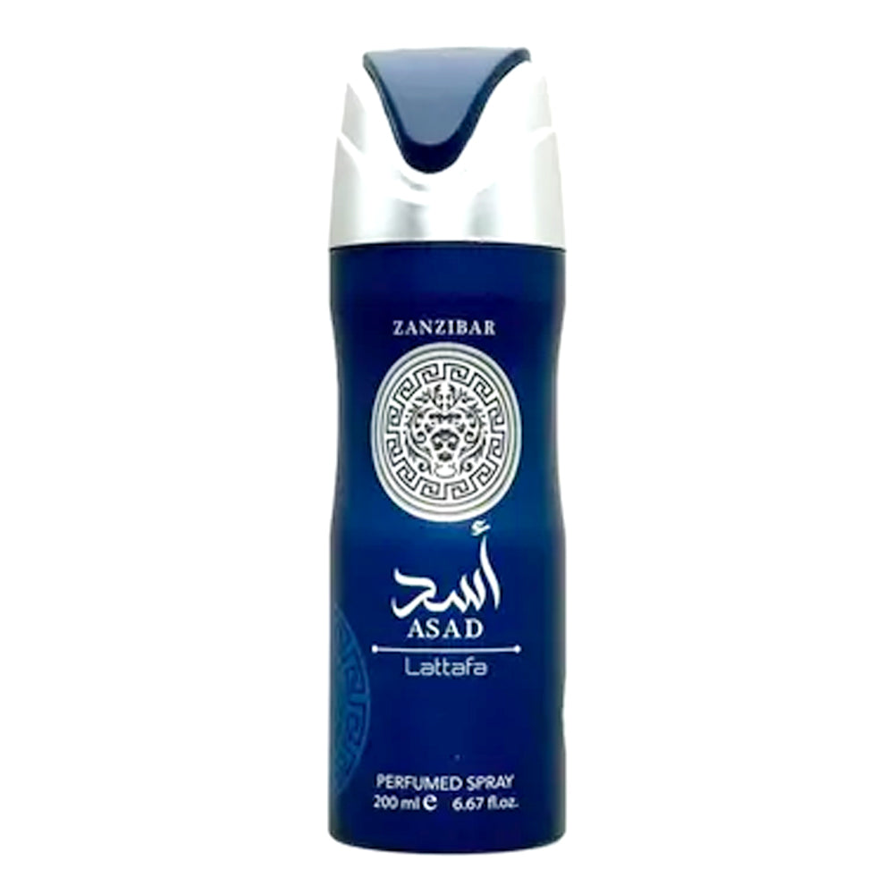 Lattafa Asad Zanzibar 200 ML Deodorant Body Spray Madina Gift