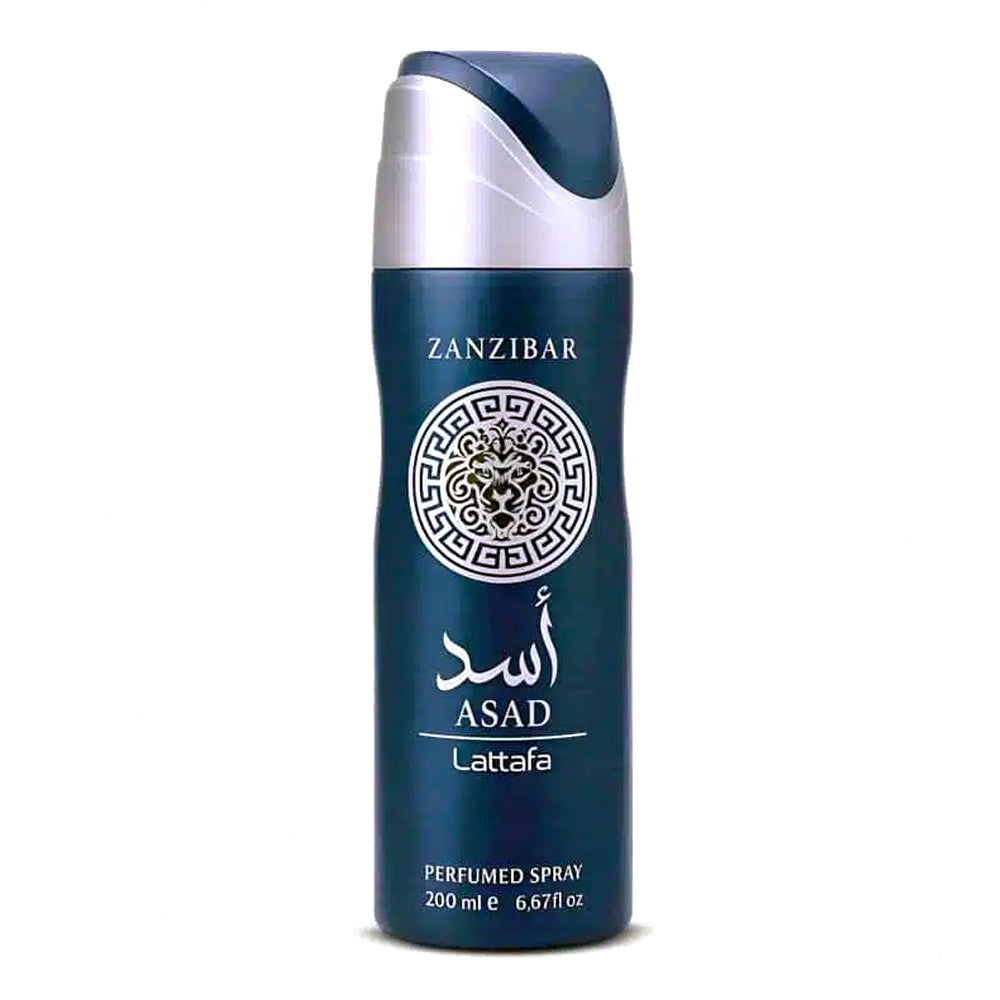 Lattafa Asad Zanzibar 200 ML Deodorant Body Spray Madina Gift