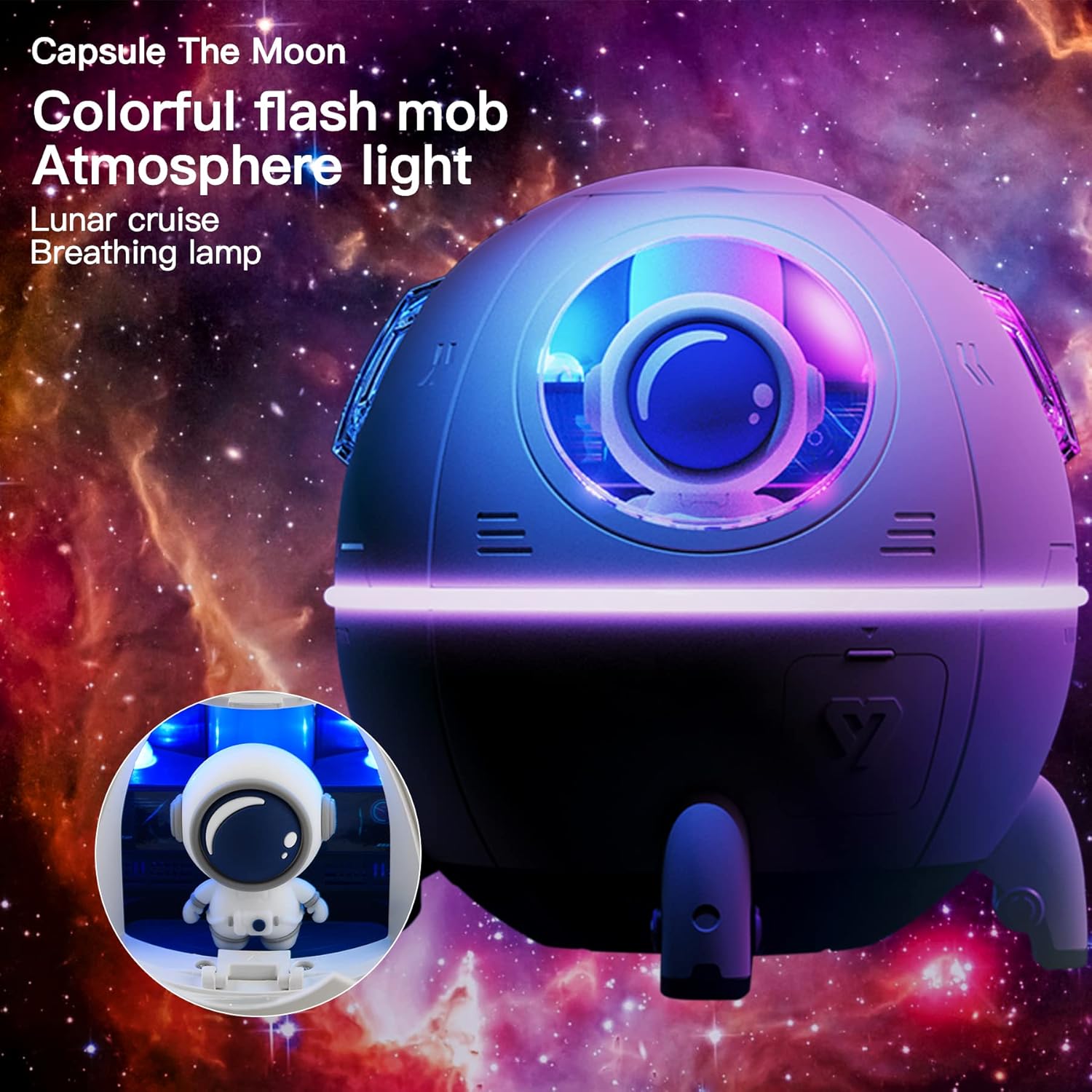 Astronaut Air Humidifier With Night Light 220 ML Capacity - Madina Gift