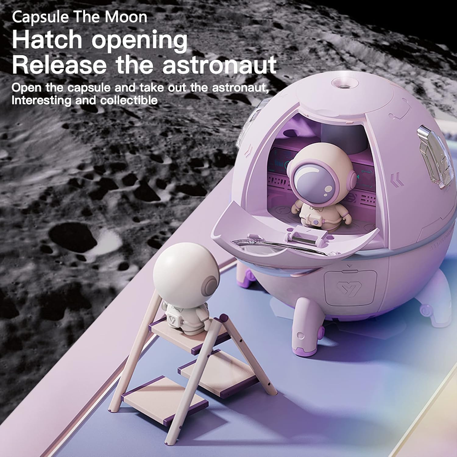 Astronaut Air Humidifier With Night Light 220 ML Capacity - Madina Gift
