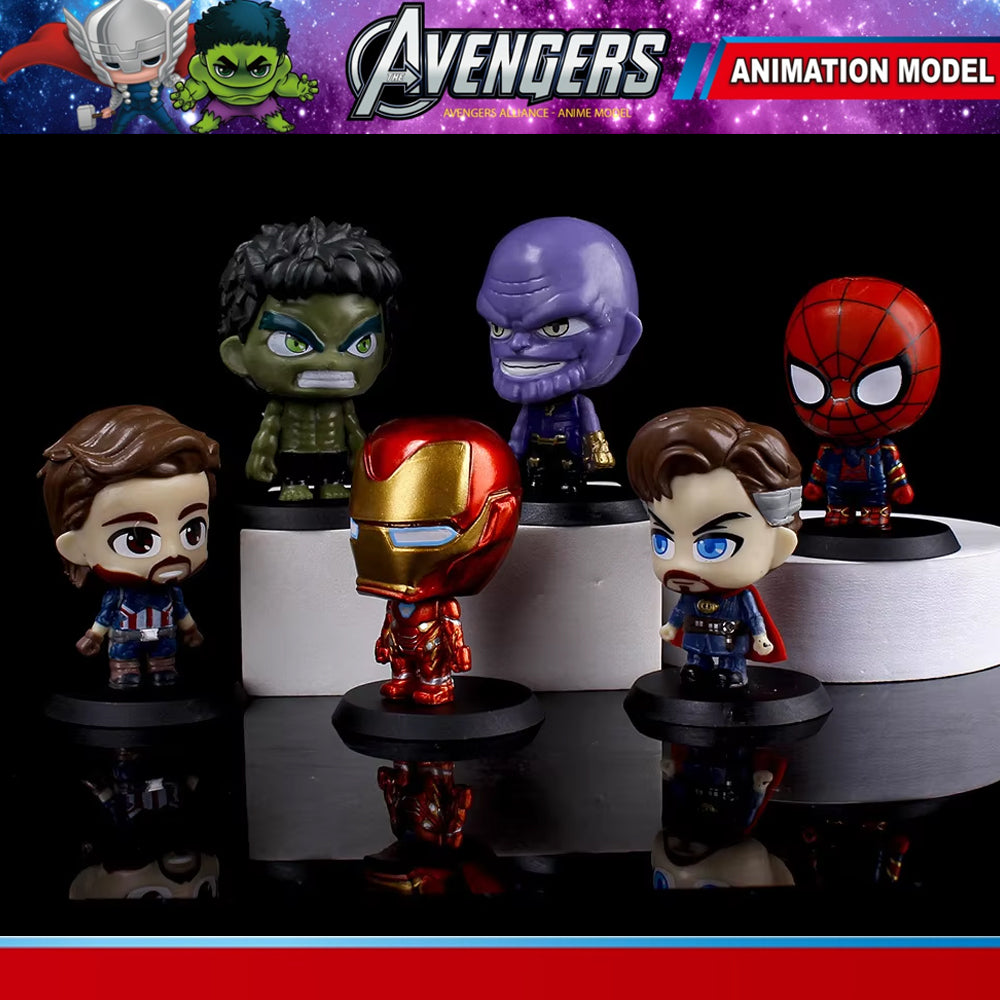 Avengers Action Figures ZS 222-29 For Car & Desk Ornaments Madina Gift