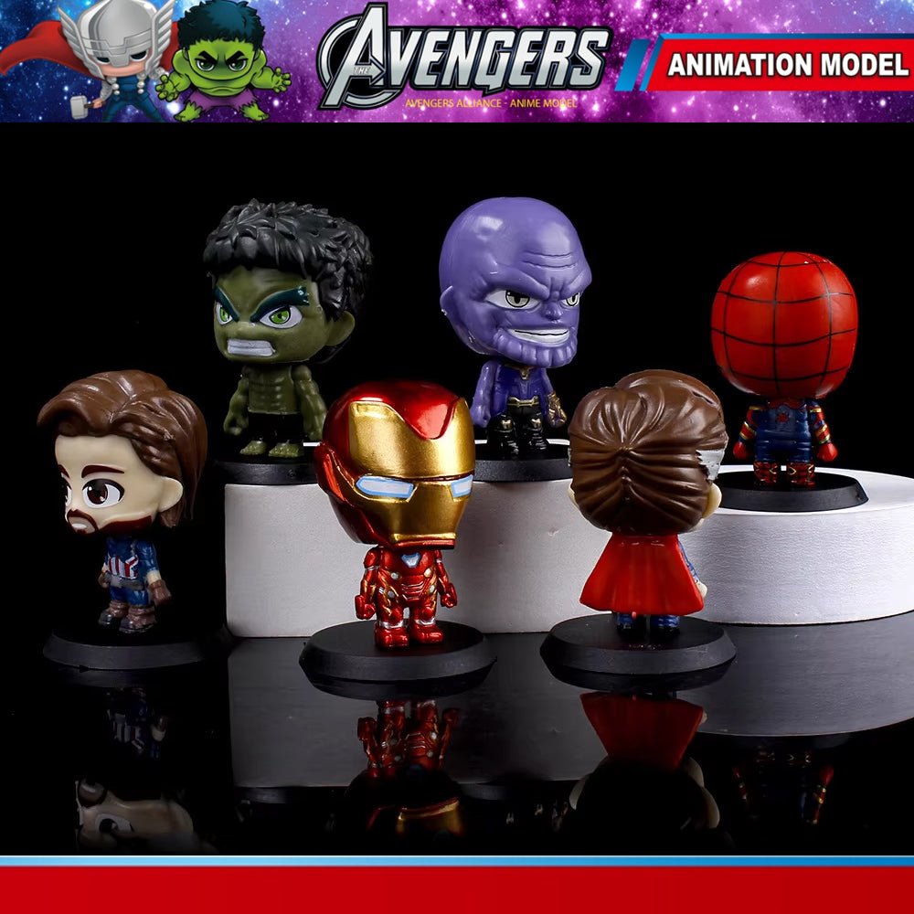 Avengers Action Figures ZS 222-29 For Car & Desk Ornaments Madina Gift