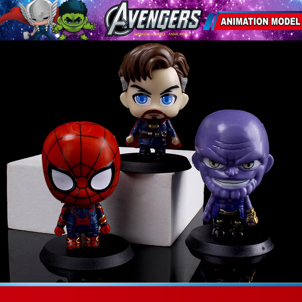 Avengers Action Figures ZS 222-29 For Car & Desk Ornaments Madina Gift