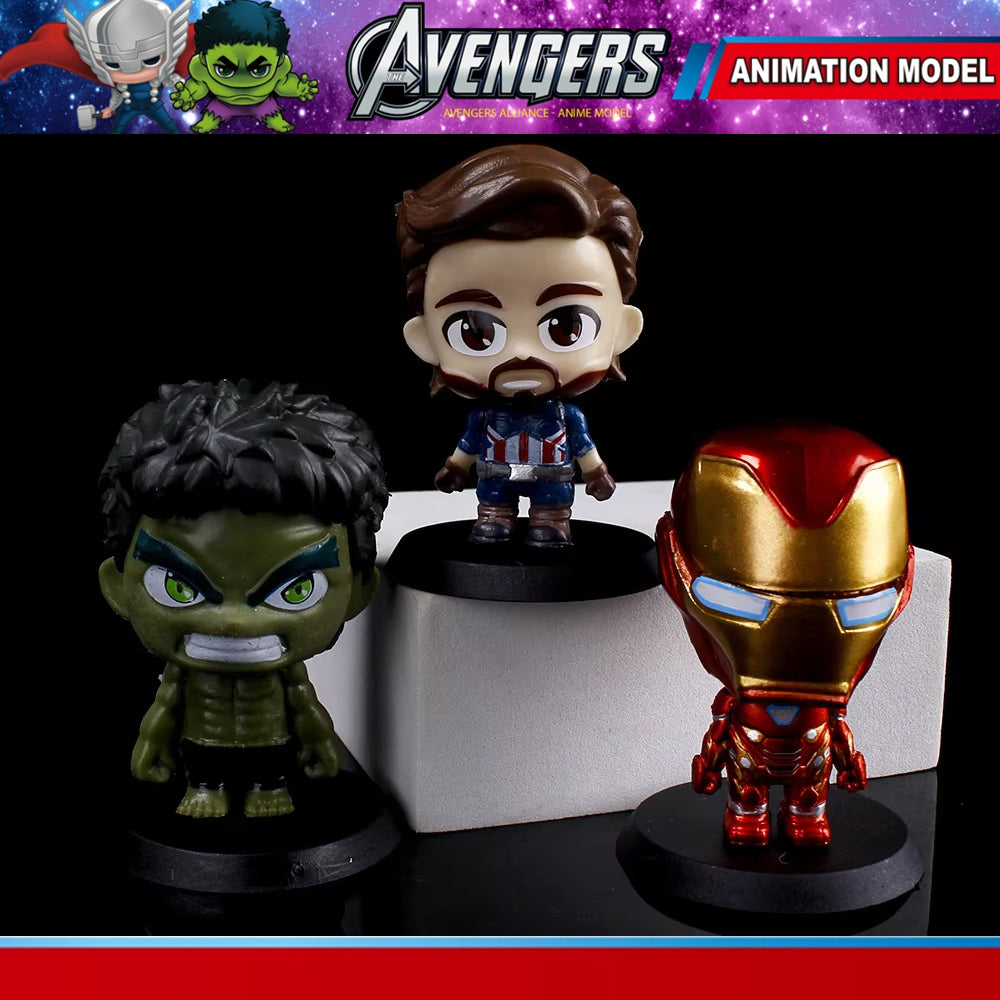 Avengers Action Figures ZS 222-29 For Car & Desk Ornaments Madina Gift