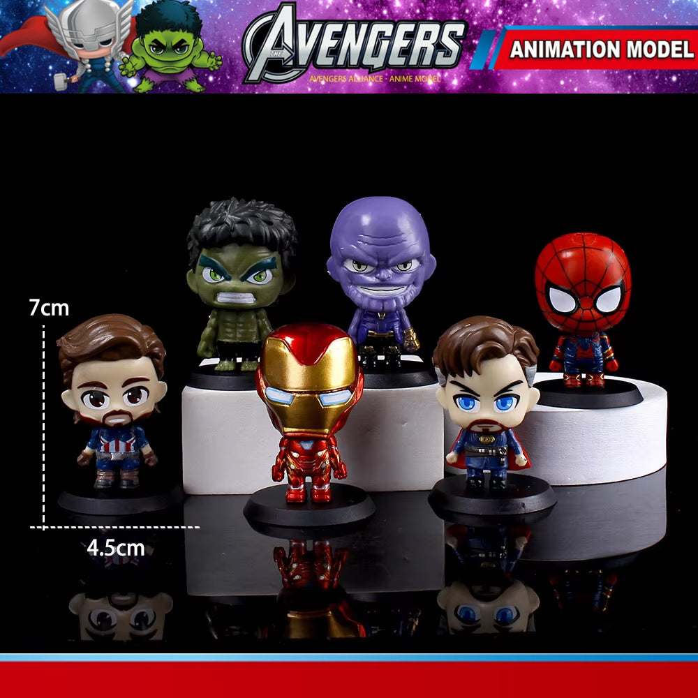 Avengers Action Figures ZS 222-29 For Car & Desk Ornaments Madina Gift