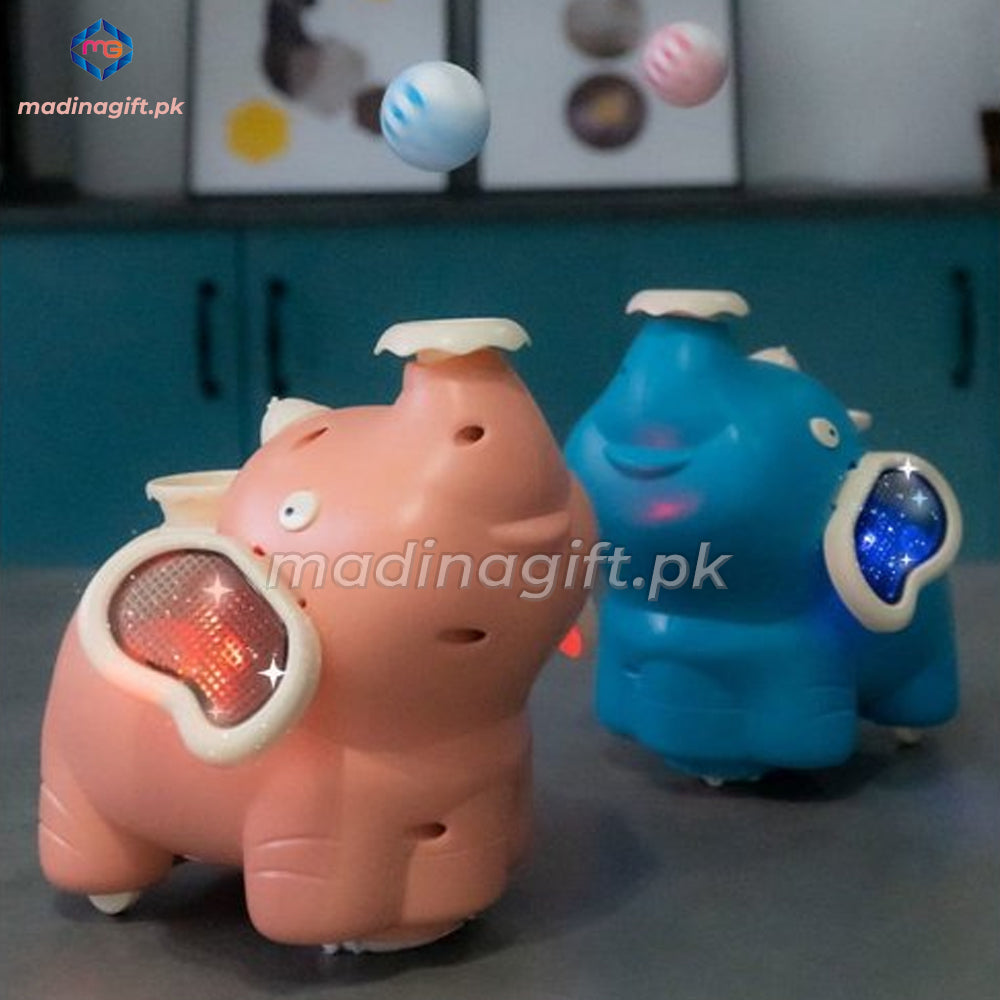 Ball Blowing Elephant - 158-2C - Madina Gift