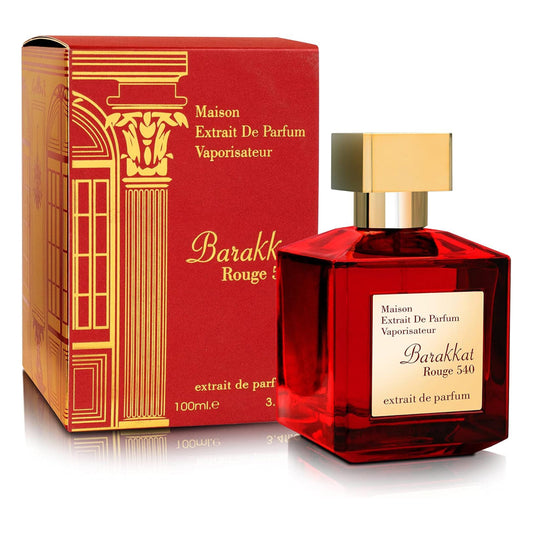 Fragrance World's Unisex Barakkat Rouge 540 Maison Extrait De Parfum 100 ML Madina Gift
