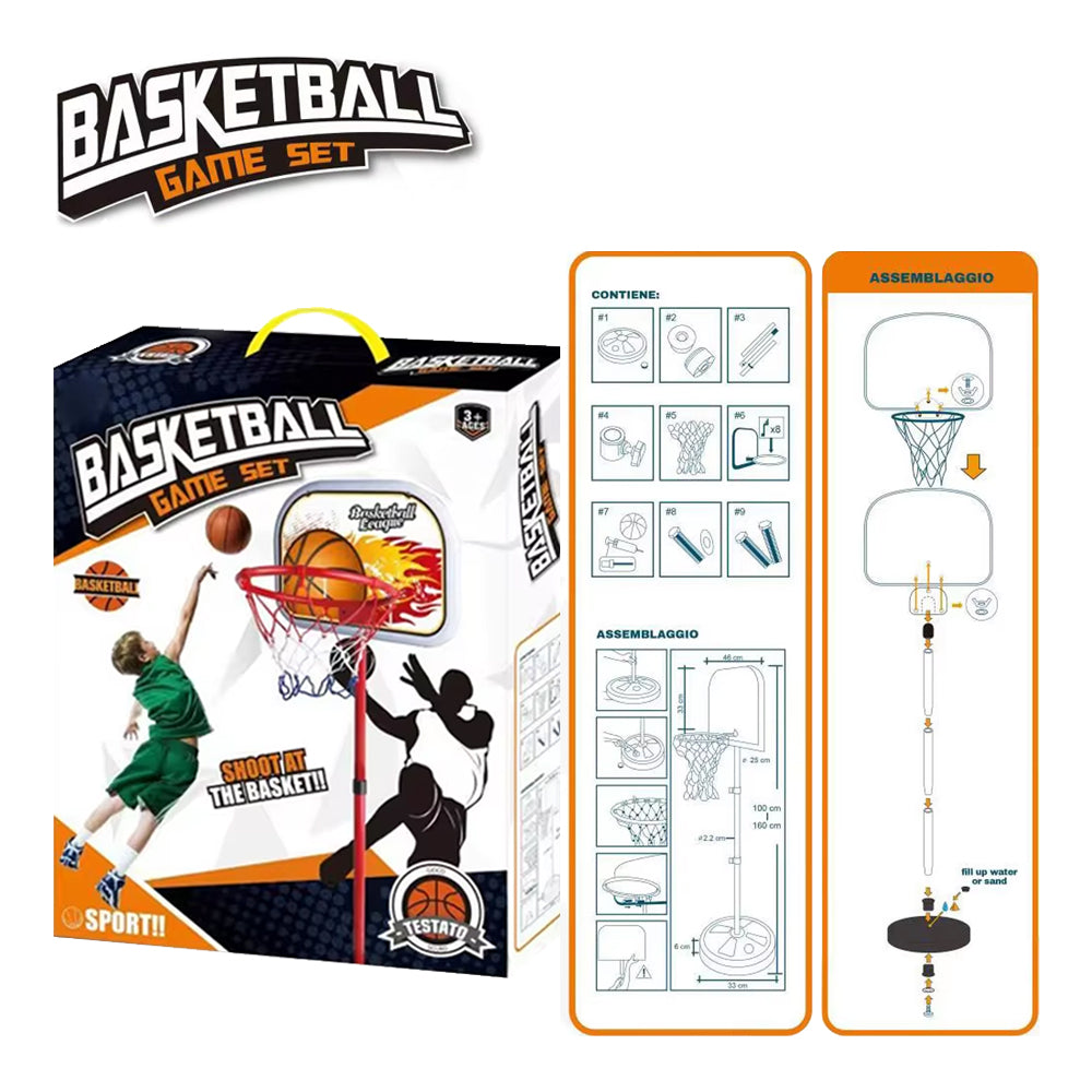 Indoor & Outdoor Basket Ball Game Set FX699-1 For Kids Madina Gift