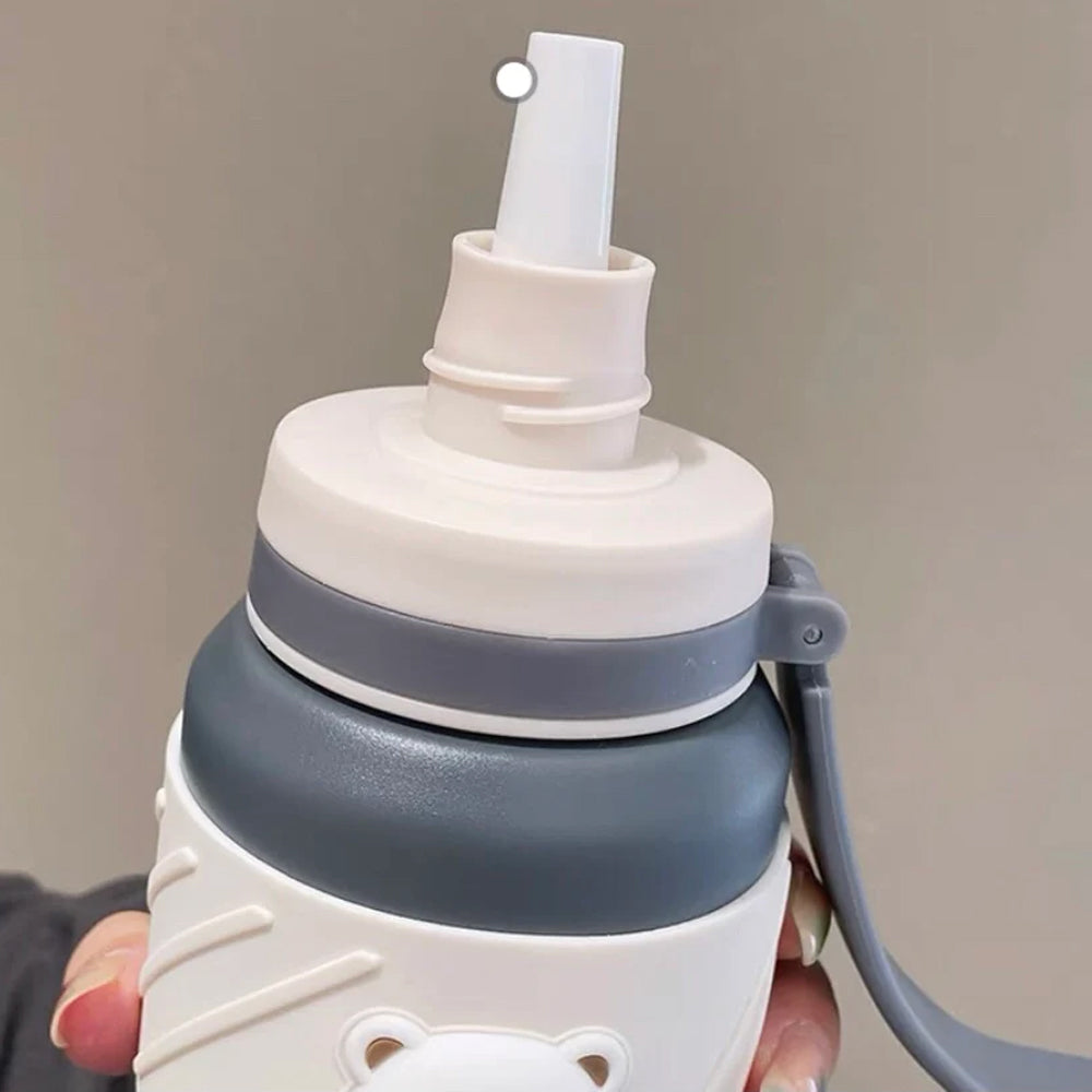 Adorable Bear Embossed Water Bottle - 800 ML