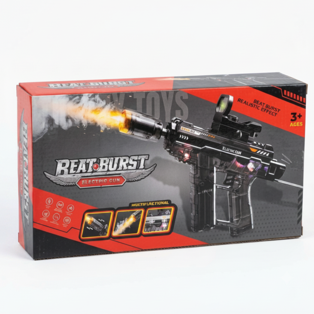 Beat Burst Gun BYY013/014 With Smoke, Lights & Sound Effects For Kids Online in Pakistan Madina Gift