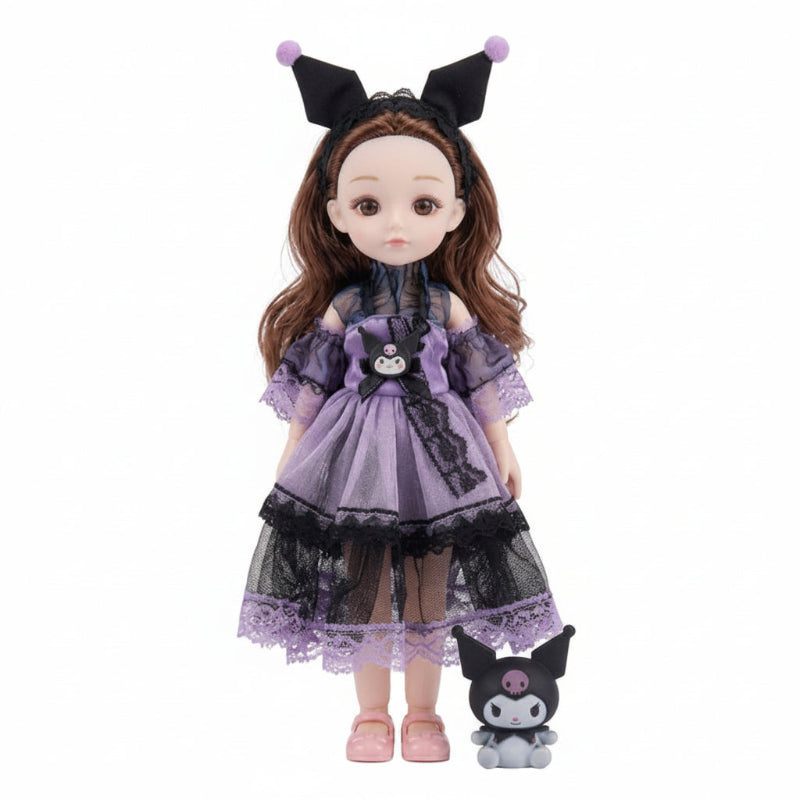 Beautiful Articulated Painting Dolls Kawaii Fashion Dolls Set Gothic Kuromi Online in Pakistan Madina Gift