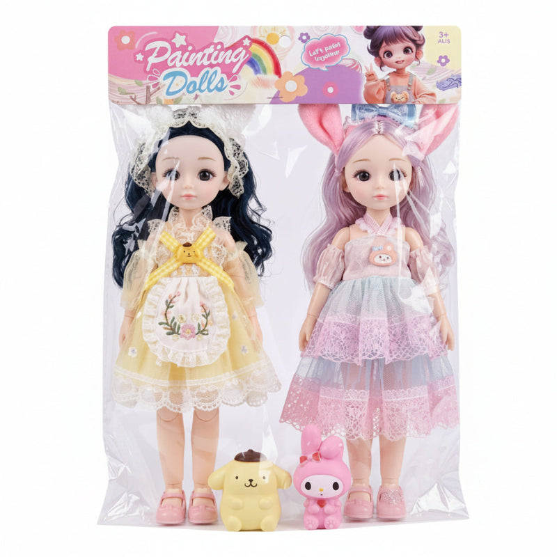 Beautiful Articulated Painting Dolls Kawaii Fashion Dolls Set Pompompurin My Melody Online in Pakistan Madina Gift
