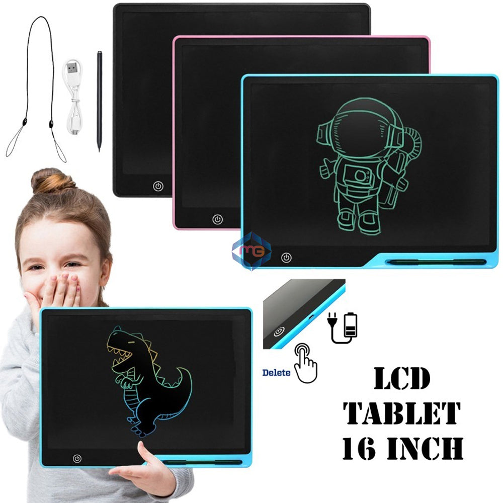Big LCD Writing Tablet Single Color 16 Inches - YT-16 - Madina Gift
