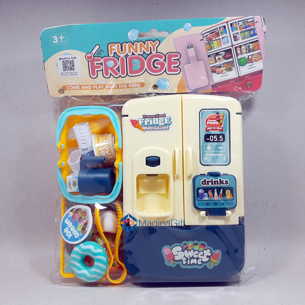 Blue Funny Fridge Play Set 1018-100 Madina Gift