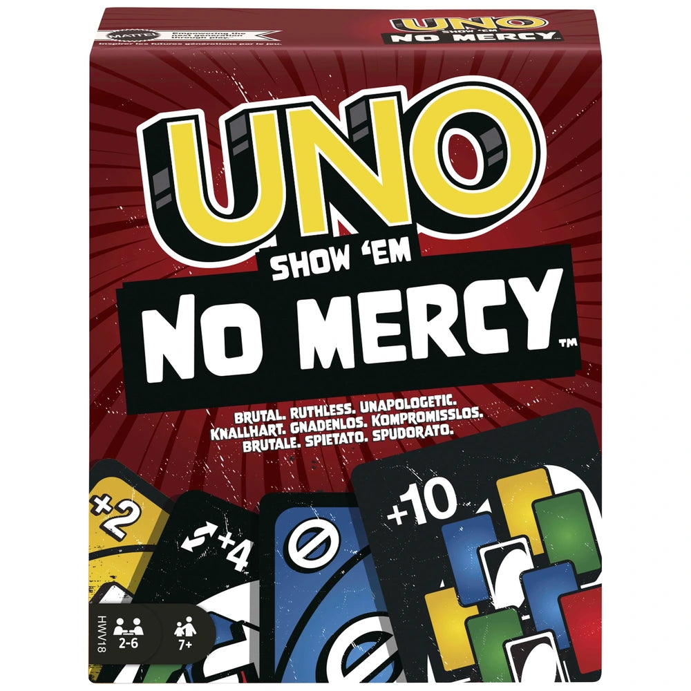 Brutal Ruthless Unapologetic UNO Show 'Em No Mercy Card Game  Same Game Nasty Attitude Madina Gift No.0129E-3