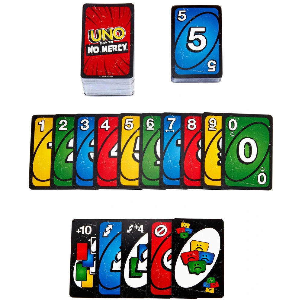 Brutal Ruthless Unapologetic UNO Show 'Em No Mercy Card Game  Same Game Nasty Attitude Madina Gift No.0129E-3