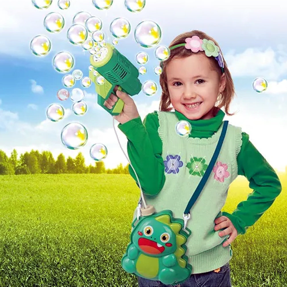 Dino Bubble Backpack 10 Holes Launcher P81488 Bubble Gun Online in Pakistan Madina Gift