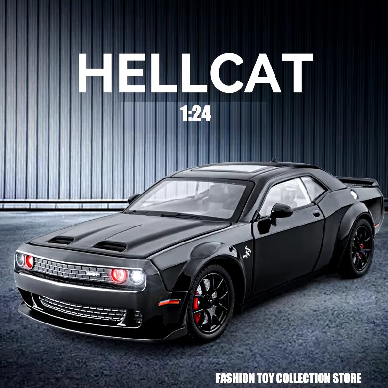 CHE ZHI CZ172 Diecast Dodge Challenger Hellcat SRT 1:24 Scale Model Car Madina Gift