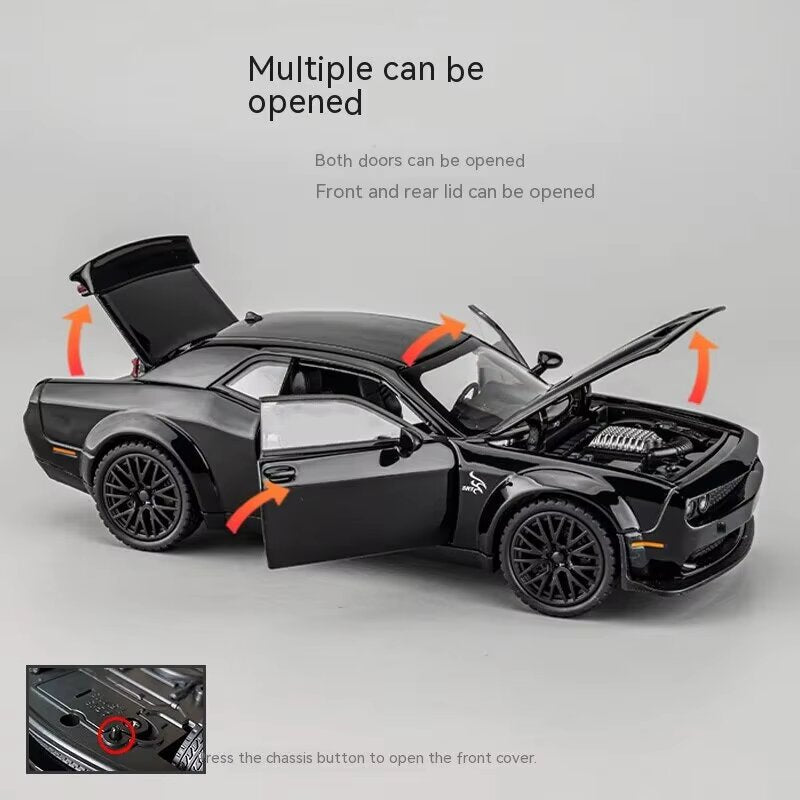 CHE ZHI CZ172 Diecast Dodge Challenger Hellcat SRT 1:24 Scale Model Car Madina Gift
