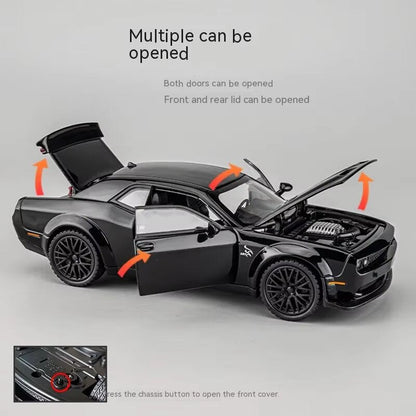 CHE ZHI CZ172 Diecast Dodge Challenger Hellcat SRT 1:24 Scale Model Car Madina Gift