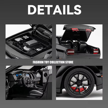 CHE ZHI CZ172 Diecast Dodge Challenger Hellcat SRT 1:24 Scale Model Car Madina Gift