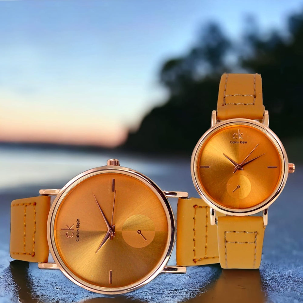 CK Couple Analog Strap Watch Series