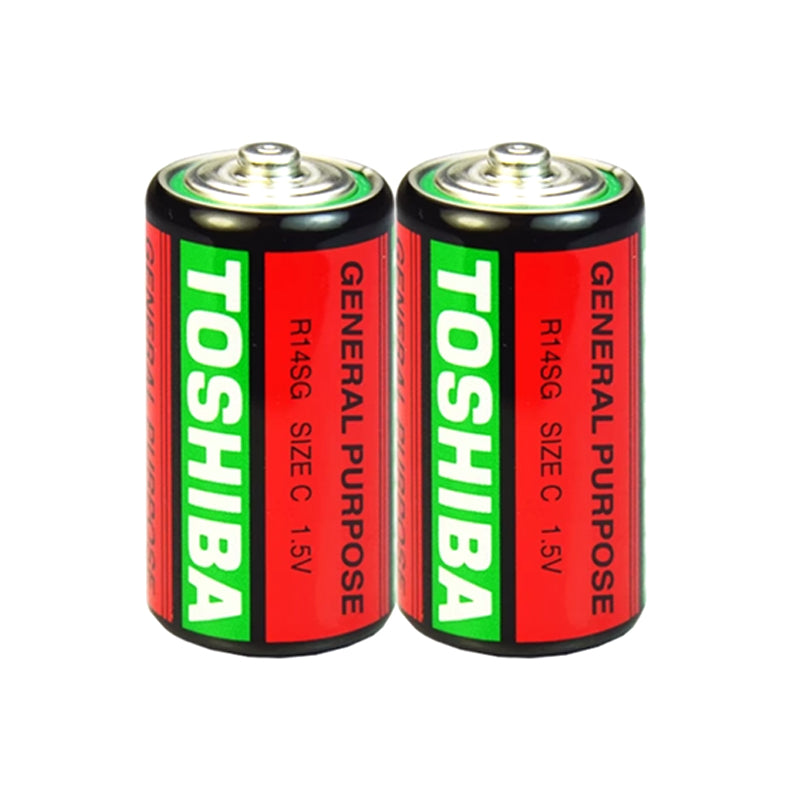 Toshiba C Size R14SG x 2 General Purpose Batteries