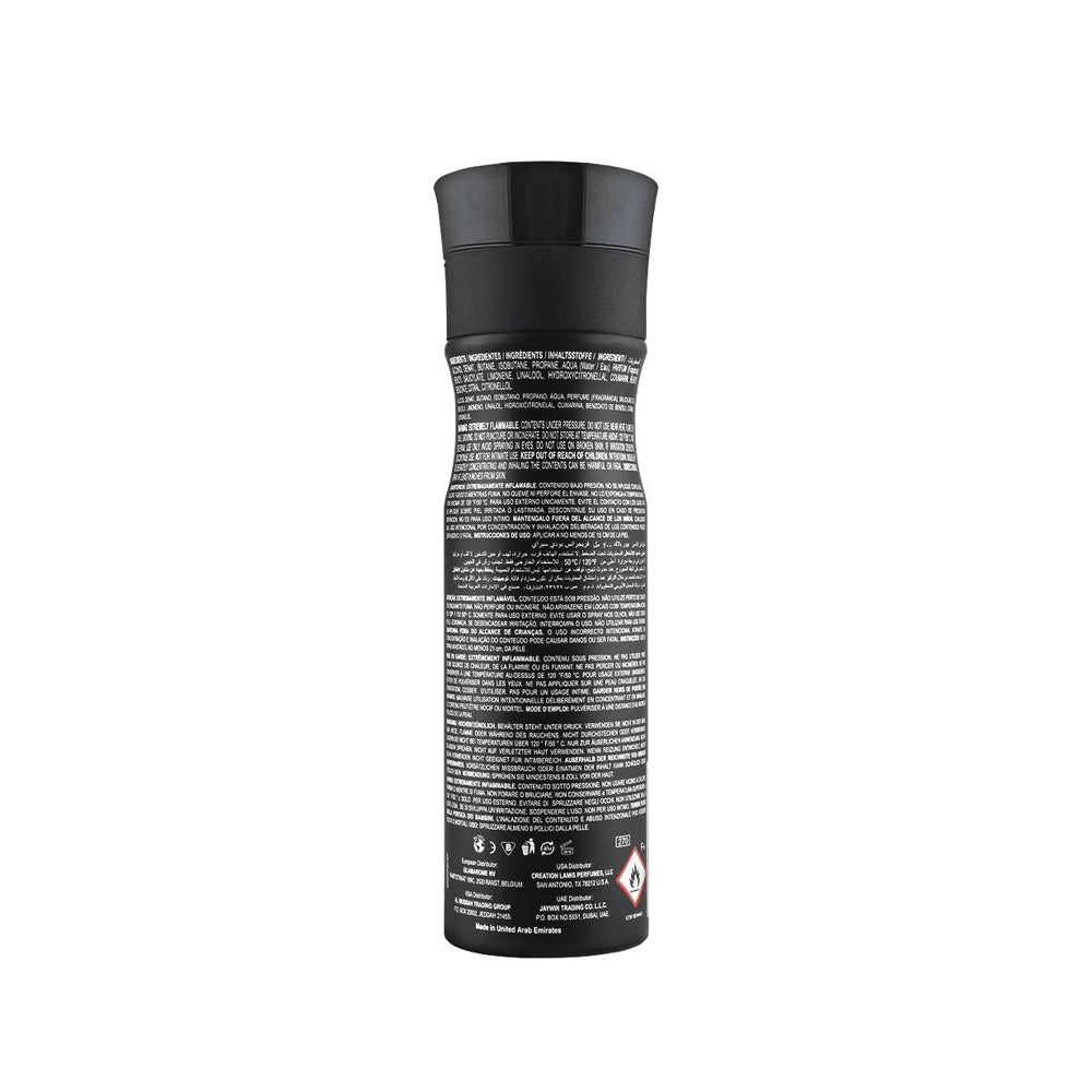 Pure Black Body Spray Creation Lamis