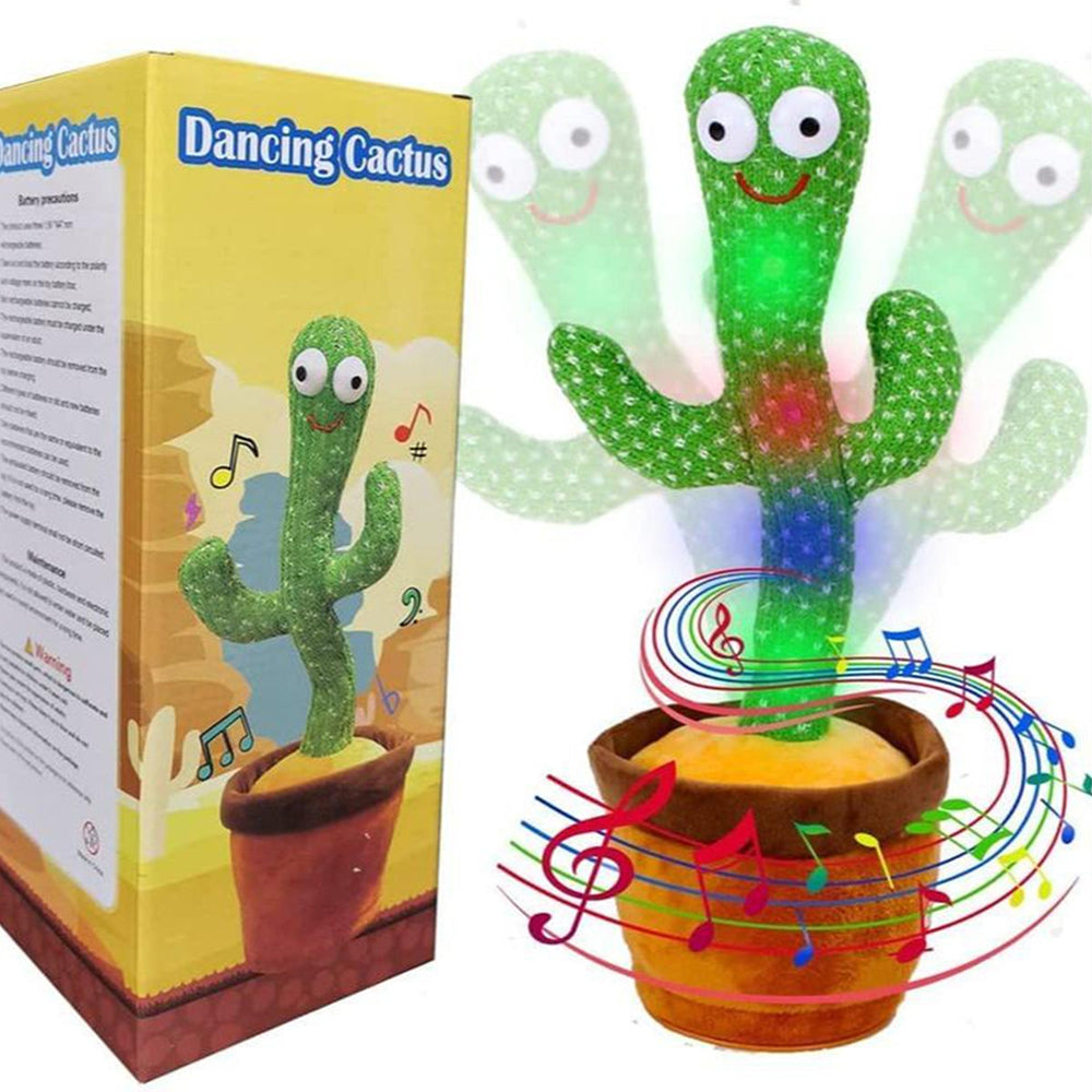 Dancing & Talking Rechargeable Cactus Plush Toy