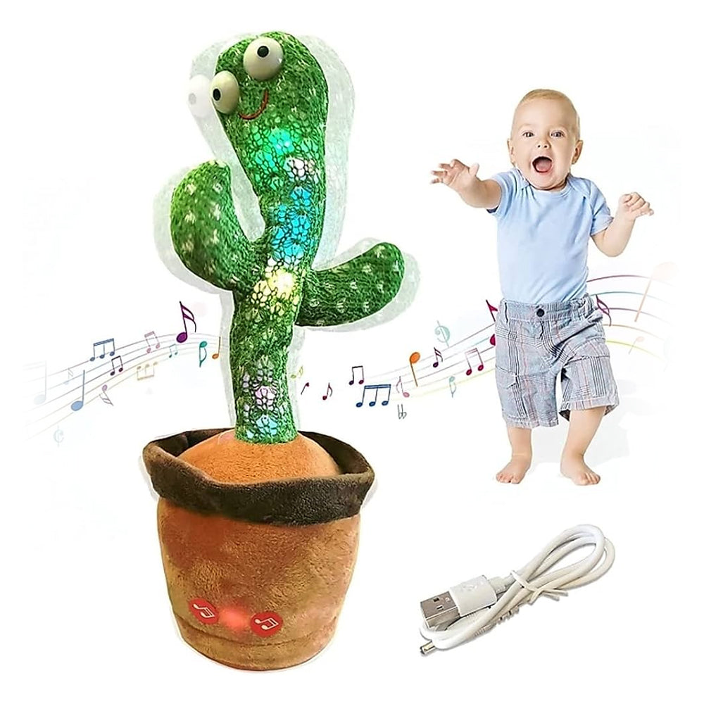 Dancing & Talking Rechargeable Cactus Plush Toy