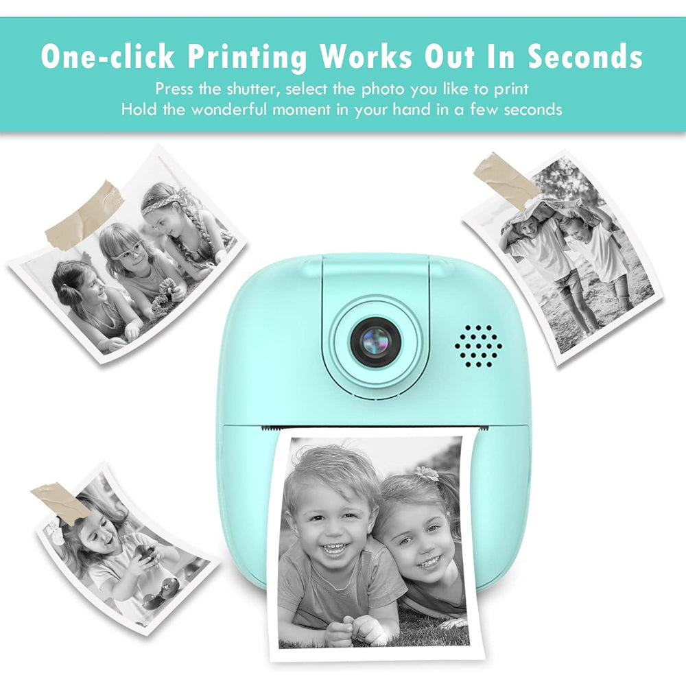 Kid's Instant Camera Plus Thermal Printer Madina Gift