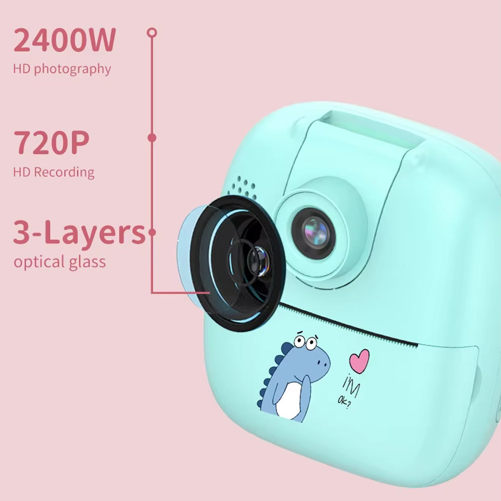 Kid's Instant Camera Plus Thermal Printer Madina Gift