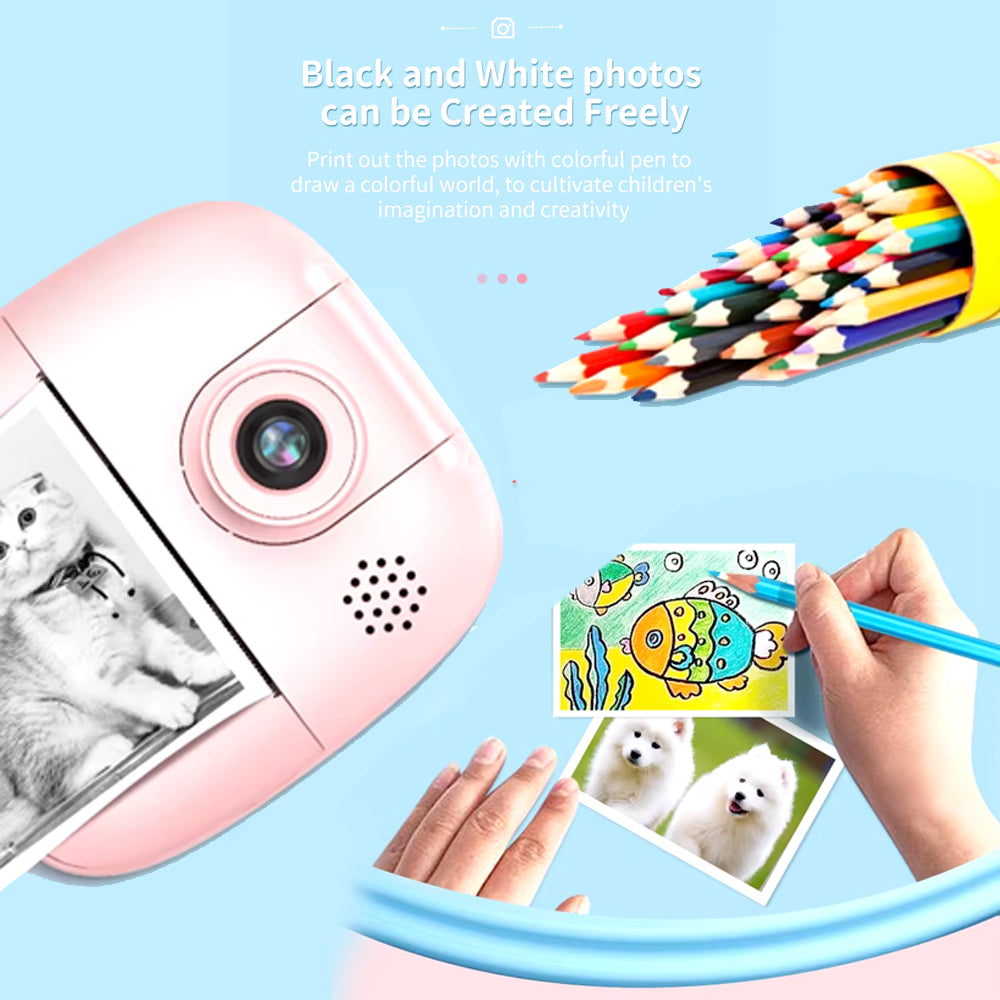 Kid's Instant Camera Plus Thermal Printer Madina Gift