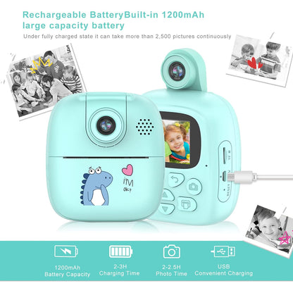 Kid's Instant Camera Plus Thermal Printer Madina Gift