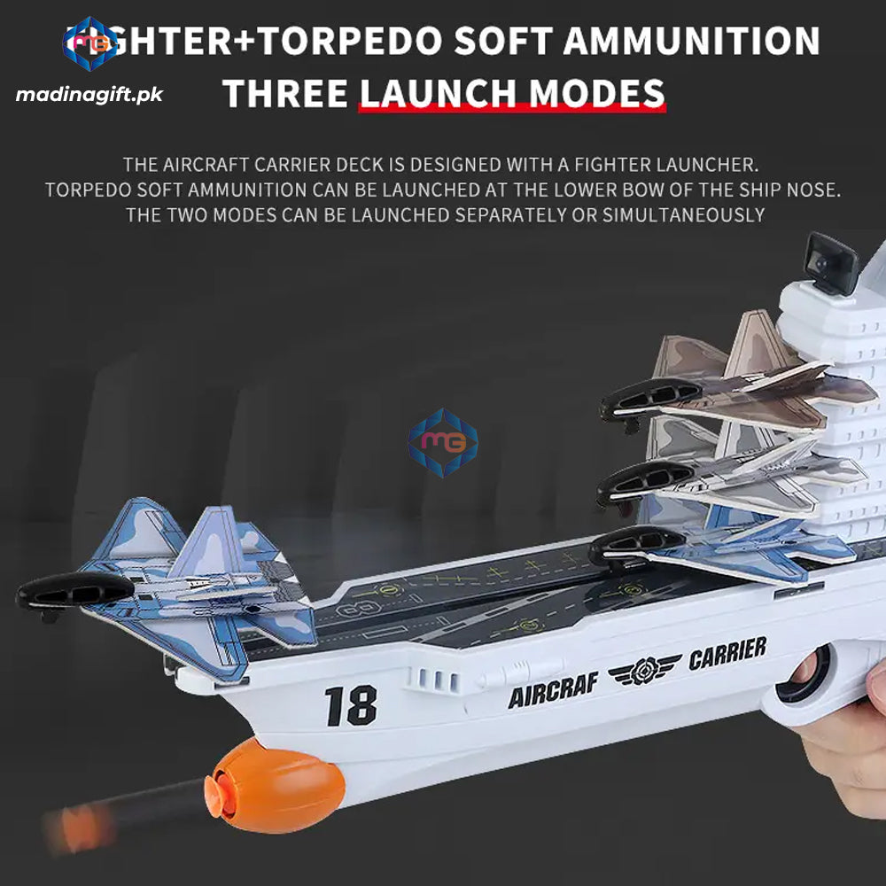 Interaction Shooting Aircraft Carrier Gun Set - HT-030 - Madina Gift