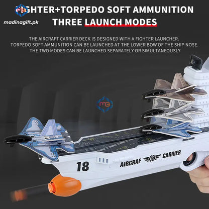 Interaction Shooting Aircraft Carrier Gun Set - HT-030 - Madina Gift