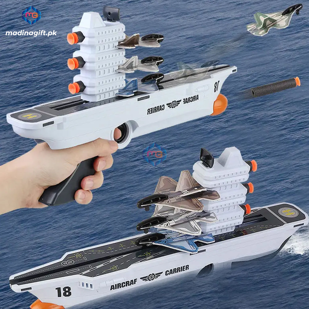 Interaction Shooting Aircraft Carrier Gun Set - HT-030 - Madina Gift