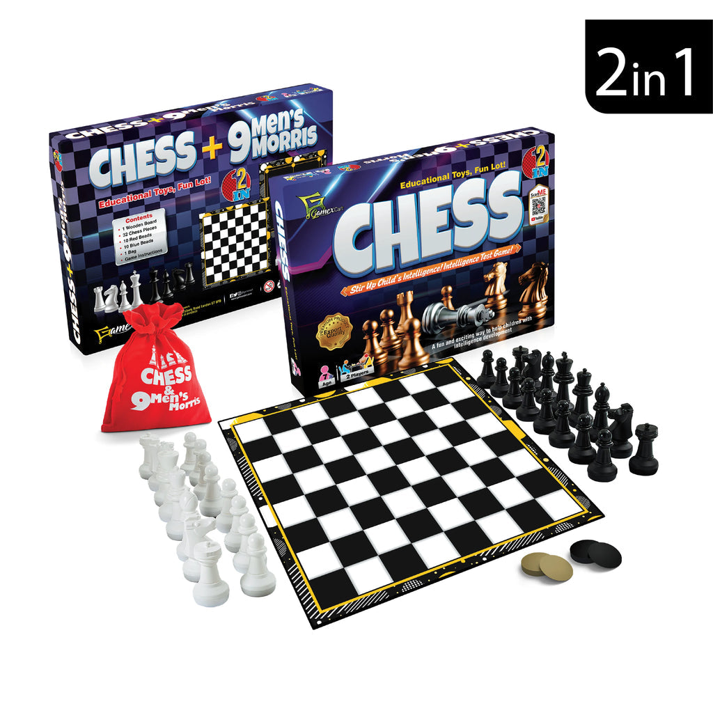 Chess 2 in 1 Board Game Online in Karachi Pakistan madinagift.pk