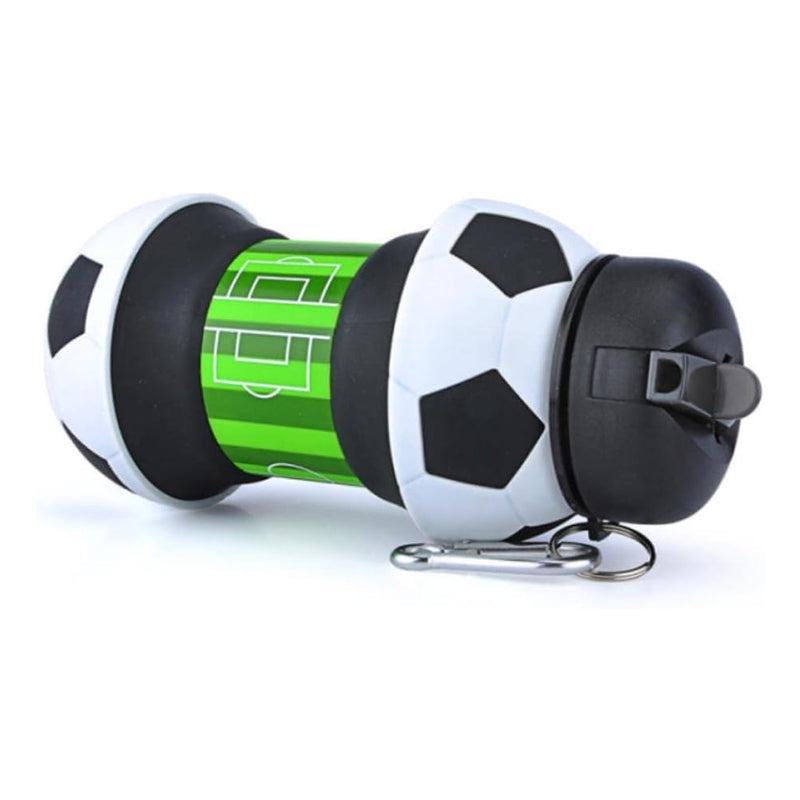 Collapsible BPA-Free Silicone Football Water Bottle for Kids - 550 ML - Madina Gift