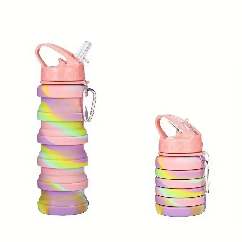 Collapsible BPA-Free Silicone Foldable Water Bottle - Madina Gift