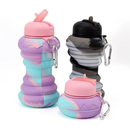 Donut Collapsible Water Bottle - 600 ML - Madina Gift