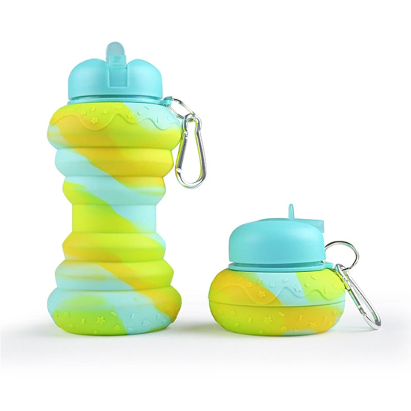 Donut Collapsible Water Bottle - 600 ML - Madina Gift