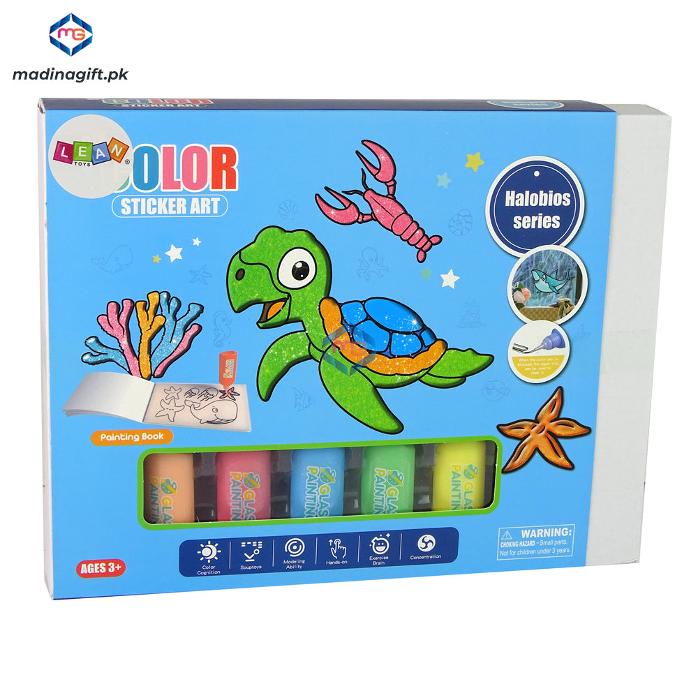 Furniture Window Stickers Sea Animals Turtle DIY 8 Colors Glitter - LD6013 - Madina Gift