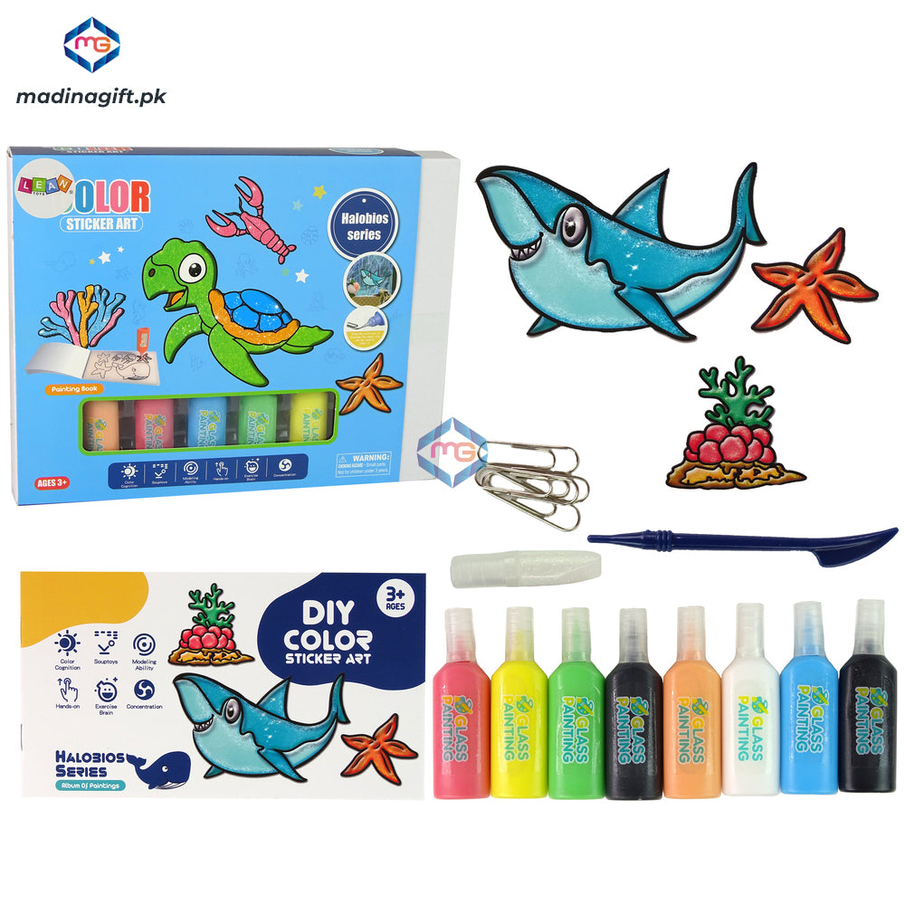 Furniture Window Stickers Sea Animals Turtle DIY 8 Colors Glitter - LD6013 - Madina Gift