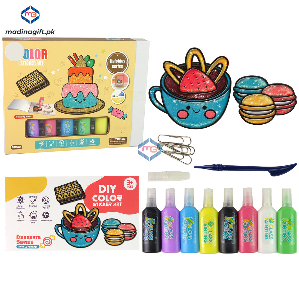 DIY Candy Window Stickers 8 Colors Glitters - LD6015 - Madina Gift